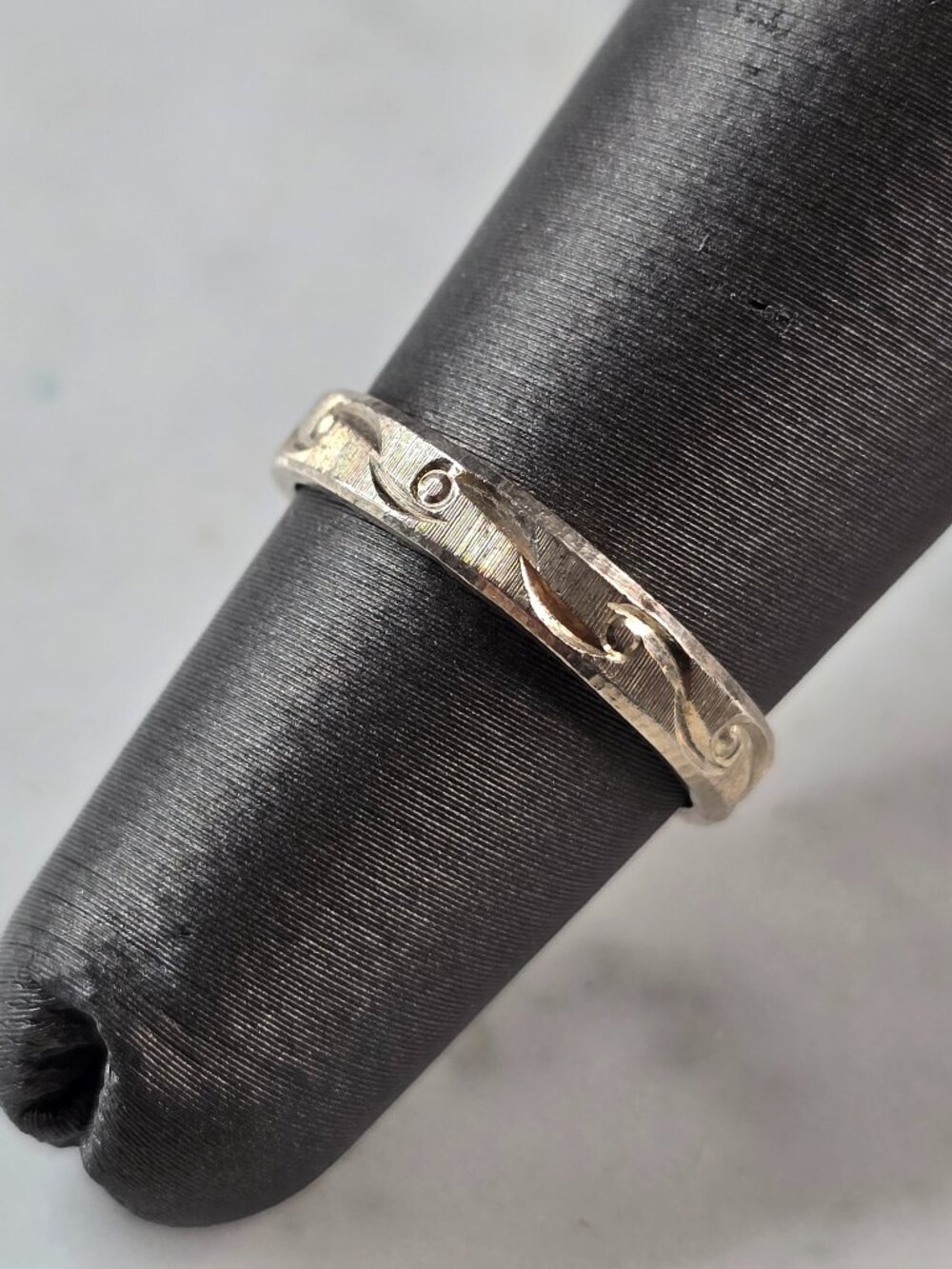 Womens Girls Vintage Estate Sterling Silver Modernist Ring 1.5g E4157